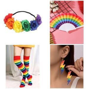 Pride Rainbow LGBTQ Accessories Bundle